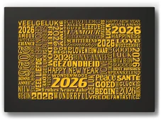 NIEUWJAARSKAART 150 gr. - kerstgeschenk