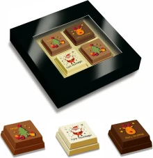 HAPPY 4, 60 gr. - kerstchocolade