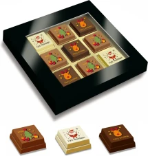 HAPPY 9, 140 gr. - kerstchocolade