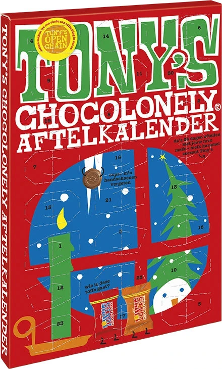 TINY TONY'S AFTELKALENDER KLEIN MET SLEEVE