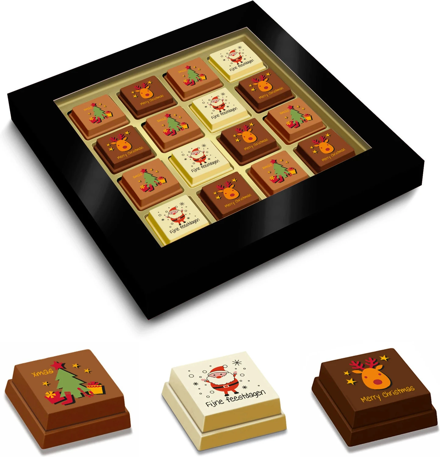 HAPPY 16, 240 gr. - kerstchocolade HAPPY 16, 240 gr. - kerstchocolade