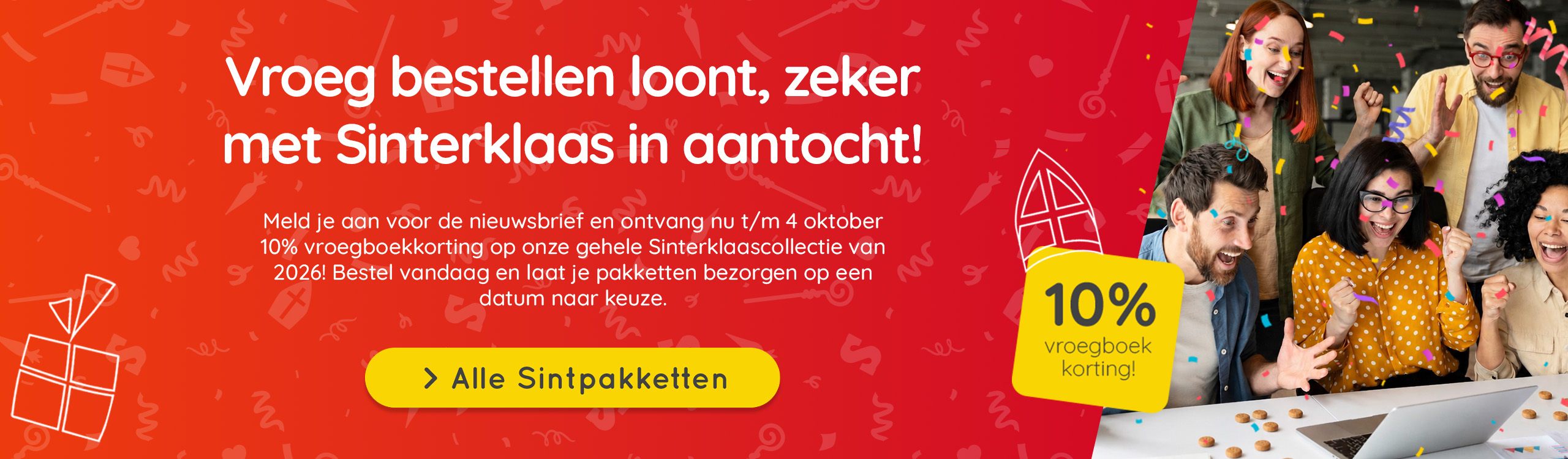Verras je collega's met een Sinterklaascadeau vol gezelligheid! Verras je collega's met een Sinterklaascadeau vol gezelligheid!